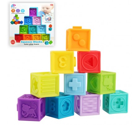 Մանկական ռետինե խորանարդներ " Squeeze blocks "