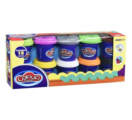 Ծեփամածիկի հավաքածու Colour-Dough 10 գույն